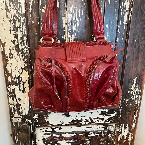 NWT Tressje Gorgeous Red Patent Leather handbag. - Picture 10 of 16